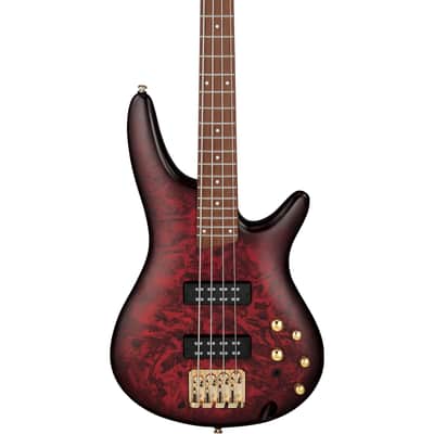 Ibanez Standard SR300EDX-WZM Wine Red Frozen Matte - 4-String Electric Bass image 4