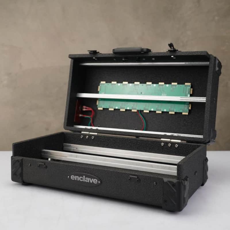 Enclave Flight 12U Portable Eurorack Modular Case w/ Tiptop Patch Cables #58749 image 1
