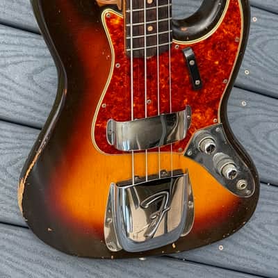 Fender Jazz Bass 1961 - very cool 1st issue "Stack Knob" Jazz ready for your collection ! image 3