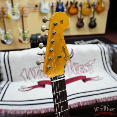 Fender Custom Shop 1962 Stratocaster Hand-Wound Pickups AAA Dark Rosewood Slab Board Heavy Relic Lake Placid Blue 7.90 image 8