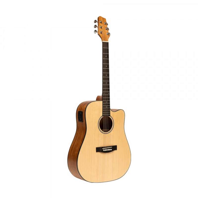 Stagg SA25 DCE SPRUCE Dreadnought Cutaway Spruce Top Okoume Neck 6-String Acoustic-Electric Guitar image 1