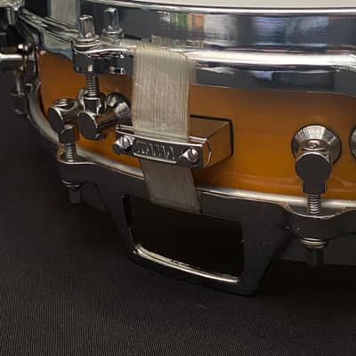 Tama 14" x 3,25" Tama AW523 snare drum 1989 - Bird’s Eye Maple Amber Lacquer image 3