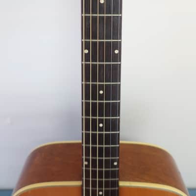 Vintage 1960s Eko Folk Ranger 6 Acoustic Guitar Well Made Very Good Shape Early Desirable Version Low Playable Action image 8