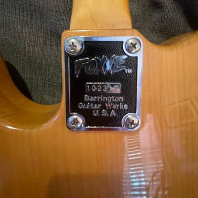 Foxxe by Barrington Guitar Werks Tele Style 1989-1991 - Natural image 6