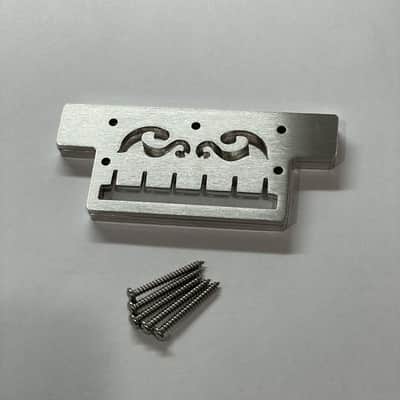Phred Instruments Retrofit Wolf Style Tailpiece for Guitars with Stop Tailpiece - Stainless Steel or Brass image 4