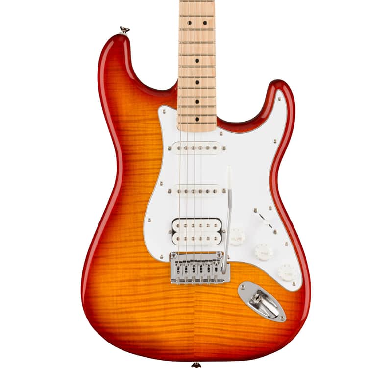 Squier Affinity Series Stratocaster FMT HSS Electric Guitar in Sienna Sunburst image 1