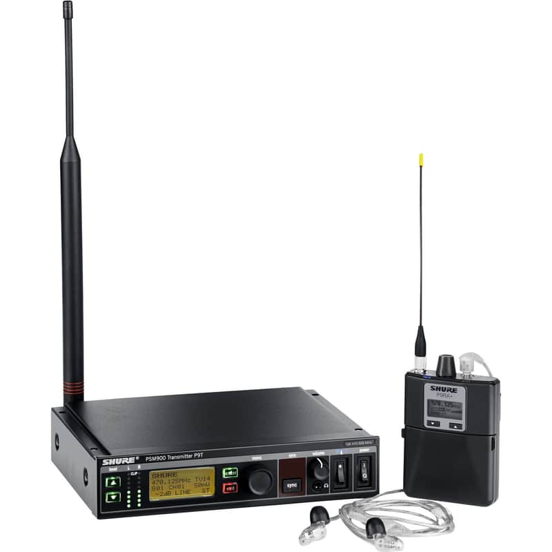 Shure P9TRA+425CL Wireless Bodypack Receiver with SE425CL, G6 Band image 1