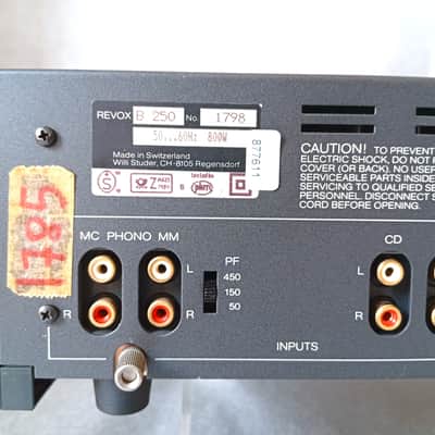 Revox B 250 amplificatore integrato / Nuovo / 1988 image 8