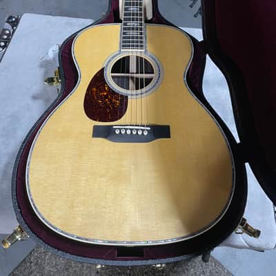 Martin OM-45 Left Handed Acoustic Guitar - Natural w/OHSC & PLEK*D #079 image 14