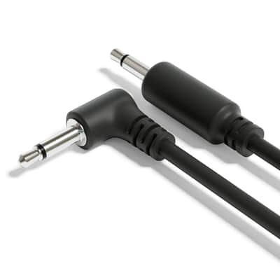 ExcelValley [Black | 90 cm - 35.43"] 5-Pack Hybrid Mono Modular Patch Cables TS 3.5mm 1/8" Eurorack Synth Synthesizer image 4