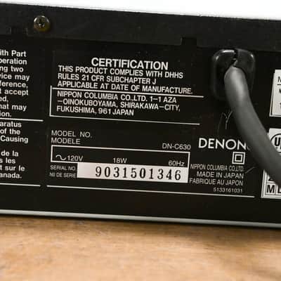 Denon DN-C630 Professional Single CD Player CG0122Q image 10