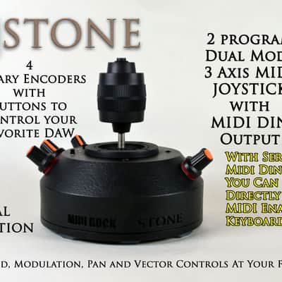 Midi Controller 3 Axis Joystick with USB C interface 2 Program Dual Mode controller plus 4 rotary encoders with key buttons image 1