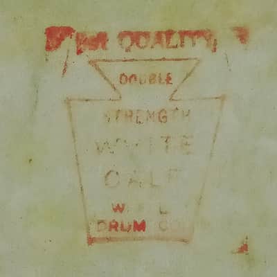 Ludwig 16"WFL Drum Co Floor Tom Head"1st Quality Double-Strength White Calf"50s image 2
