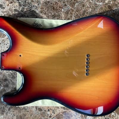 Warmoth Stratocaster Hardtail Body 2010's - Three color sunburst image 4