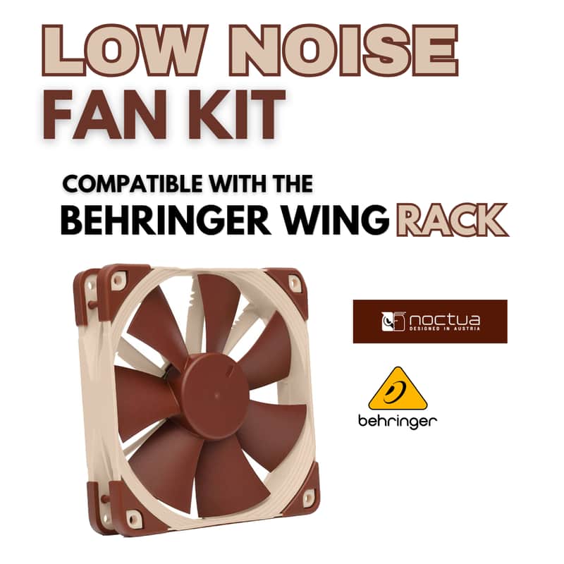 Behringer Wing Rack Ultra-Low-Noise Fan Kit image 1