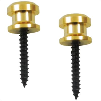 Strap Button Set for Grover & Schaller Strap Lock System-Gold (2)