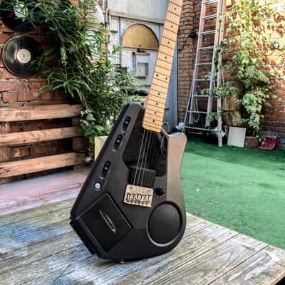 Japan Casio Fujigen EG5 1984 grey Guitar with a cassette player image 4