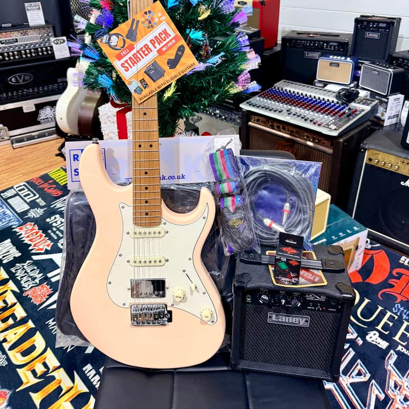 2010s Cort G200DX NAT G Series Double Cutaway Ash Body HSS wit…