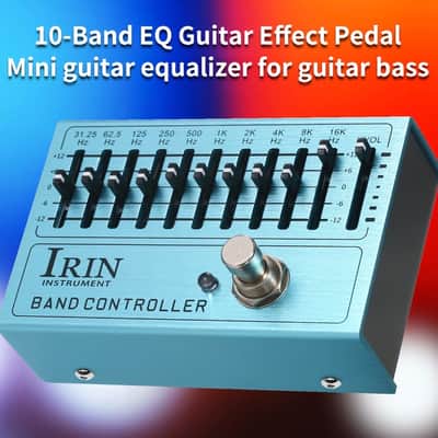 Irin 10-Band EQ Guitar Effect Pedal Mini guitar equalizer for guitar 2025-26 - Blue image 5