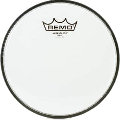 Remo Ambassador Clear Drumhead - 8 inch image 2