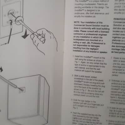 JBL Owners Manual for Control Speakers 1996 image 4