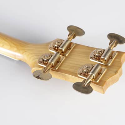 Vintage Wonder US SG Bass Natural Blonde electric bass guitar image 12
