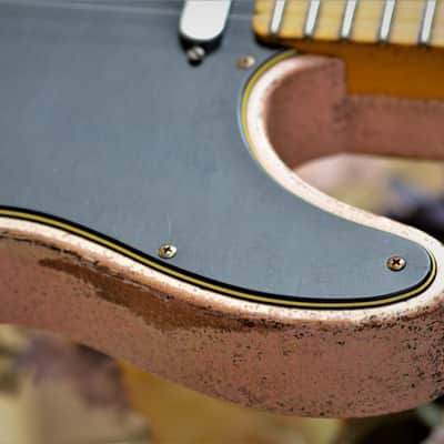 Fender American Telecaster Heavy Relic Nitro Shell Pink w/ Maple Neck image 8