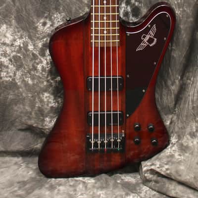 2009 Epiphone Thunderbird Pro V 5 String Electric Bass Guitar w/Case image 1