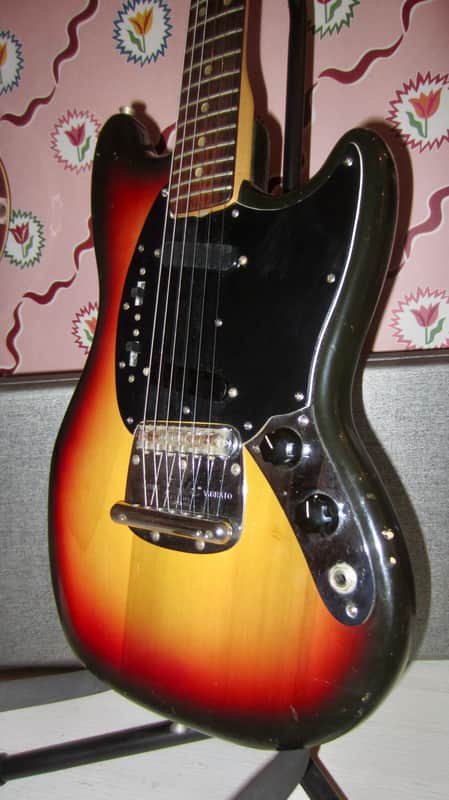 Vintage Original 1976 Fender Mustang - Sunburst Clean with Original Case image 1