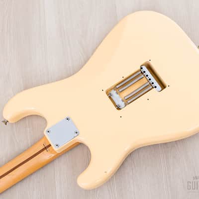 1996 Fender Custom Edition Yngwie Malmsteen Stratocaster ST72-140YM Yellow White w/ Dimarzio, Case & Hangtag, Japan MIJ image 16