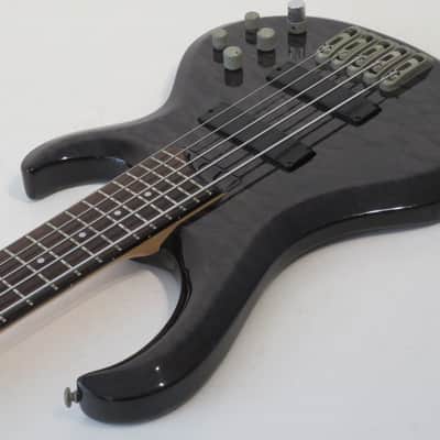 2002 Ibanez BTB405 QM Active 5 String Bass Guitar with Hard Case image 7