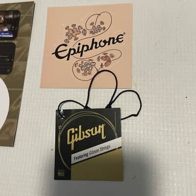 2020's Epiphone SG Les Paul Custom Model Guitar Warranty Brochures, Bumper Stickers, Case Candy, etc. image 5