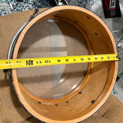 Unverified 1920s-1940s Ludwig & Ludwig 6.5x14 Wood Shell 6 Lug Snare Drum READ image 9