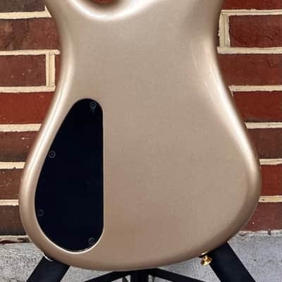 Spector USA DW-4 Doug Wimbish Signature Model, True Champagne, Solid Maple Wings, Pau Ferro Fretboard, Custom EMG P/J Pickups, Spector HAZ 9v, Custom DW "C" Shaped Neck, Hardshell Case image 7