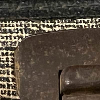 Vintage 1960’s 2 Tone Guitar Case Black / Cream Tweed w Red Interior Harmony Stratotone Danelectro Silvertone Regal Kay Gibson Gretsch Mosrite Burns image 13