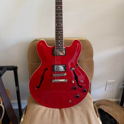 2013 Gibson Memphis ES-335 Dot - Cherry Red w/ OHSC - Pro Headstock Repair, Fresh Setup & Fret Crown image 4