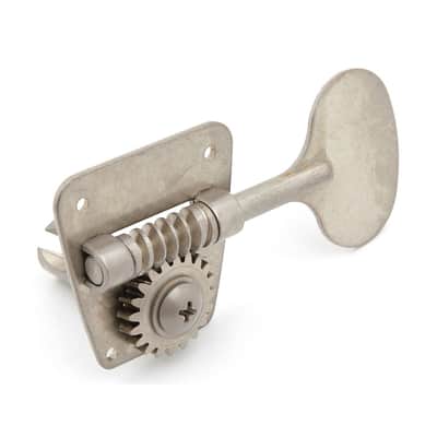 Gotoh FB30 Jazz & P Style Bass Tuners 4 In-Line Right Handed (Aged/Relic Nickel, Lollipop)