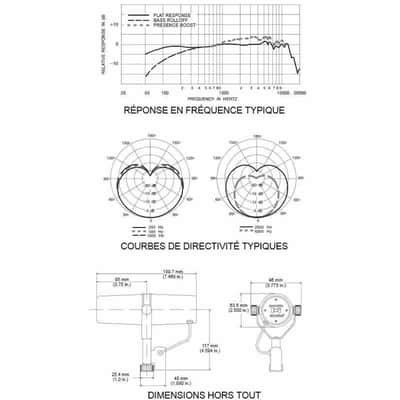 SHURE SM7B Micro broadcast dynamique large capsule image 3