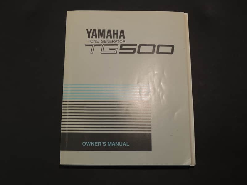 Yamaha TG500 Owner's Manual [Three Wave Music] image 1