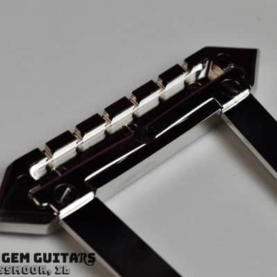 New! Gibson OEM "Diamond Hinge" Trapeze Tailpiece - Nickel - fits ES-175, L-4, Tal Farlow and others! image 4