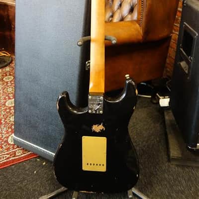 Fender Limited Edition Roasted "Big Head" Stratocaster Relic Aged Black image 4