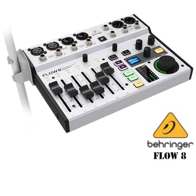 Behringer FLOW 8 8-Input Digital Mixer with Bluetooth Audio 2 FX Processors and USB/Audio Interface image 2