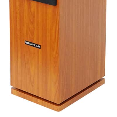 (2) Rockville RockTower 68C Classic Home Audio Tower Speakers Passive 8 Ohm image 2