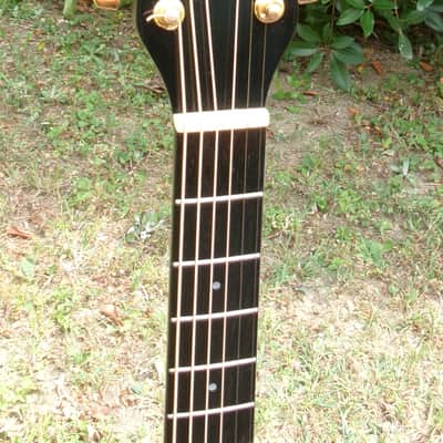 K. Yairi 1992 YD87 Made In Japan Built in Electronics Black+Hard Case image 5