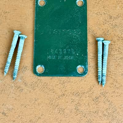 1980's Ibanez RB-850 Roadstar II Bass Guitar Neck Plate Black w/Screws Vintage image 1