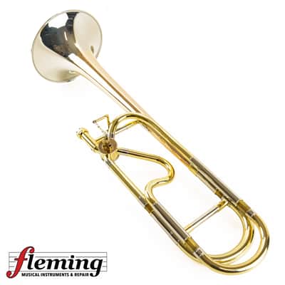 Adams Custom TB1 Professional Tenor Trombone - Two-Tone Rose Brass/Silver (Serial #055) image 11