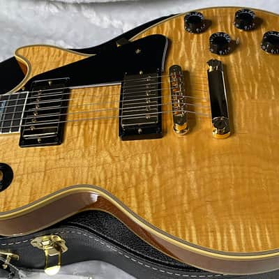 NEW! Gibson Dealer Select Custom Shop Les Paul Custom - Wild AAA Figured Flame Top - Antique Natural - Authorized Dealer - 8.7 lbs - G05981 (Copy) image 8