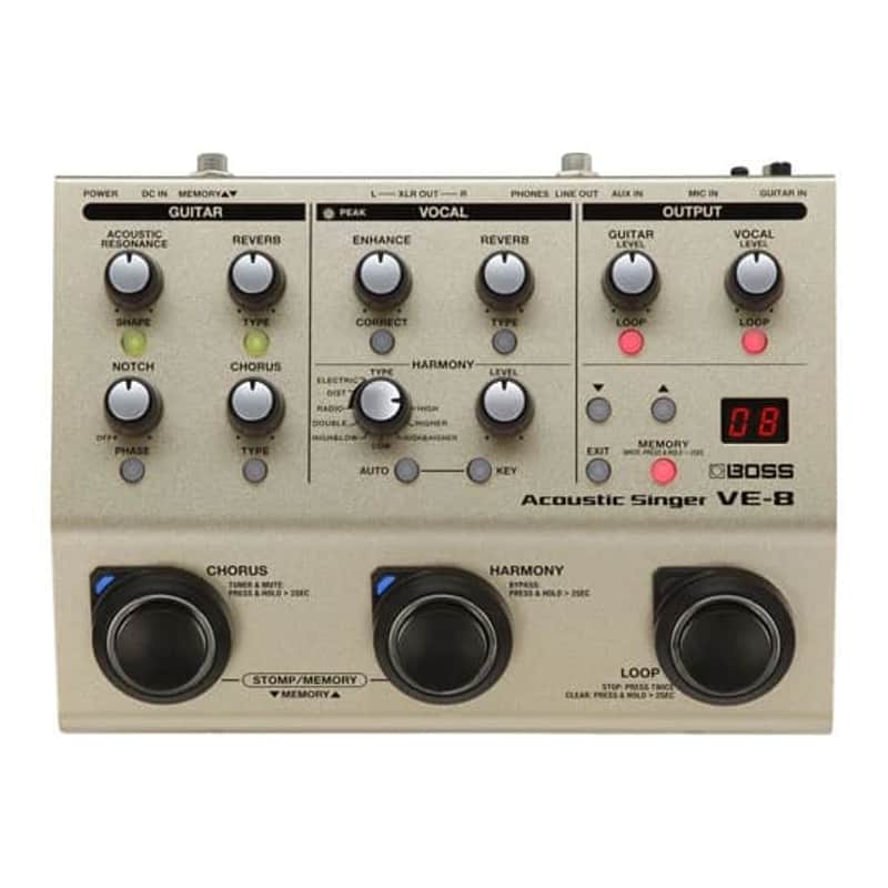 Boss VE8 Acoustic Singer Pedal image 1