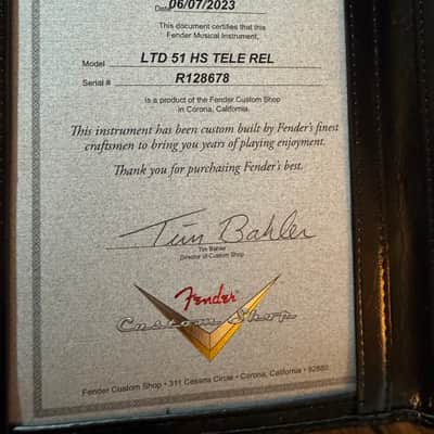 2023 Fender Custom Shop '51 HS Telecaster Relic image 12