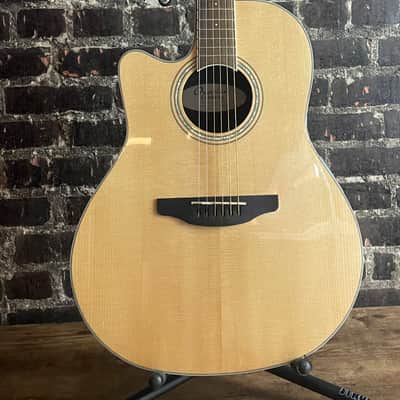 Ovation Celebrity Left-handed Acoustic-electric Guitar - Natural (USED) image 2